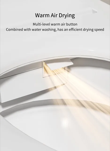 Smart toilet in modern bathroom setting